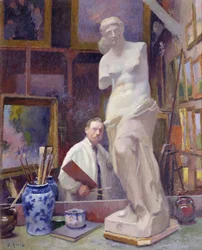 Ernest Renoux stúdiójában, 50, rue Saint-Didier